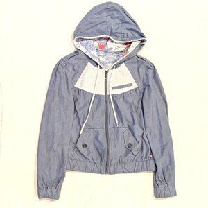 Gentle Fawn Eyelet Chambray Jacket- SZ M